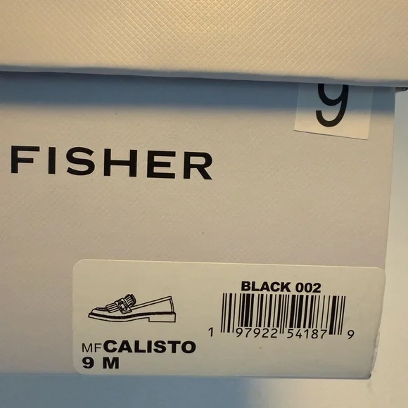 Marc Fisher Black and Tan Flats with Gold Chain Detail - Picture 4 of 4